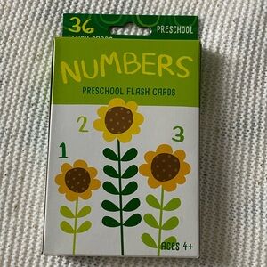 Preschool numbers flashcards